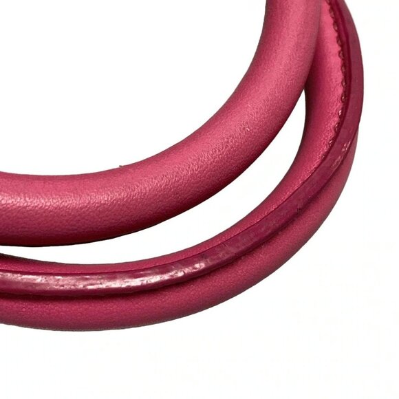 Auth DIOR/ChristianDior Cannage Stitch Pink Jacquard Leather Handbag - Picture 8 of 16